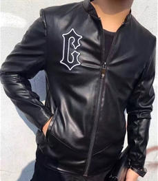 市场上装-皮衣-时尚男装皮衣