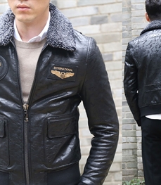 市场上装-皮衣-时尚男装皮衣