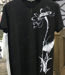 市场上装-T恤-时尚商务T恤【实拍】