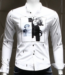 市场上装-衬衫-时尚男装衬衫