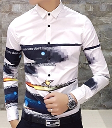 市场上装-衬衫-时尚男装衬衫