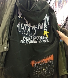 市场上装-中长外套-（实拍）时尚男装中长外套