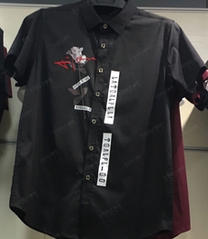 市场上装-衬衫-（实拍）时尚男装衬衫