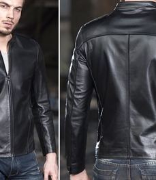 市场上装-皮衣-时尚男装皮衣