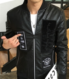 市场上装-皮衣-休闲男装皮衣