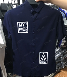 市场上装-衬衫-（实拍）时尚男装衬衫