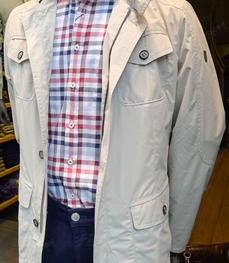 市场上装-中长外套-（实拍）时尚商务派克