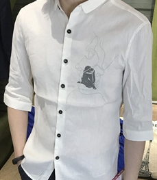 市场上装-衬衫-时尚男装衬衫