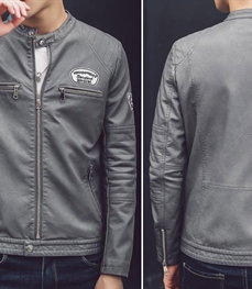 市场上装-皮衣-时尚男装皮衣