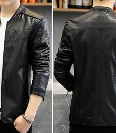 市场上装-皮衣-时尚男装皮衣