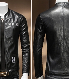 市场上装-皮衣-时尚男装皮衣