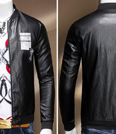 市场上装-皮衣-时尚男装皮衣