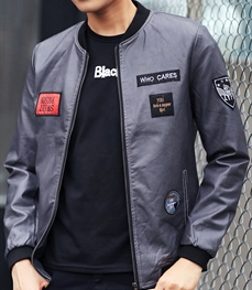 市场上装-皮衣-时尚男装皮衣