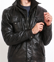市场上装-皮衣-时尚商务皮衣