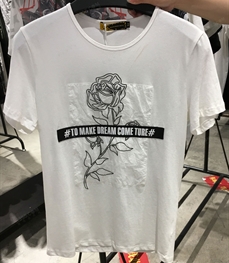 市场上装-T恤-（实拍）时尚男装t恤
