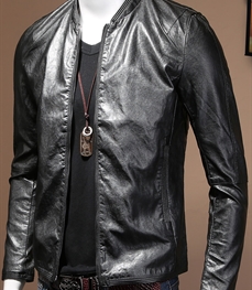市场上装-皮衣-时尚男装皮衣