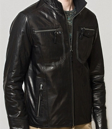 市场上装-皮衣-时尚商务皮衣