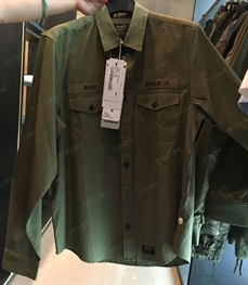 市场上装-衬衫-（实拍）休闲男装衬衫