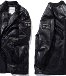 市场上装-皮衣-休闲男装皮衣