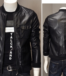 市场上装-皮衣-时尚男装皮衣