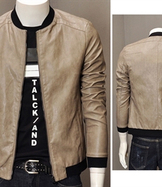 市场上装-皮衣-时尚男装皮衣