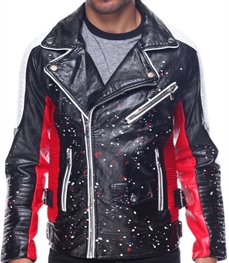 市场上装-皮衣-时尚男装皮衣