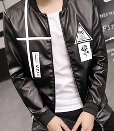 市场上装-皮衣-休闲男装皮衣