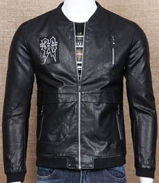 市场上装-皮衣-时尚男装皮衣