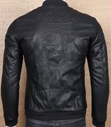 市场上装-皮衣-时尚男装皮衣