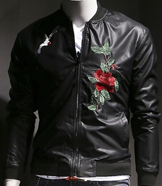 市场上装-皮衣-休闲男装皮衣