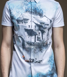 市场上装-衬衫-时尚男装衬衫