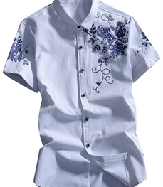 市场上装-衬衫-时尚男装衬衫