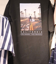 市场上装-T恤-（实拍）时尚男装t恤