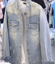 市场上装-衬衫-（实拍）时尚男装衬衫