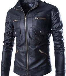 市场上装-皮衣-时尚男装皮衣