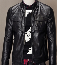 市场上装-皮衣-时尚男装皮衣