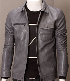 市场上装-皮衣-时尚男装皮衣