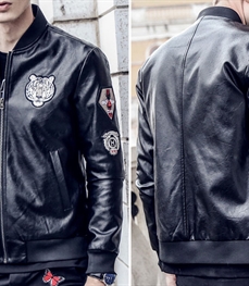 市场上装-皮衣-休闲男装皮衣