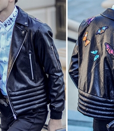 市场上装-皮衣-休闲男装皮衣