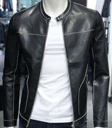 市场上装-皮衣-休闲男装皮衣