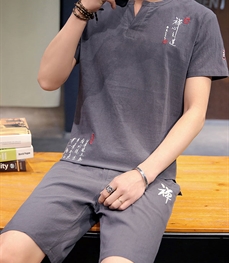 市场上装-套装-休闲男装套装