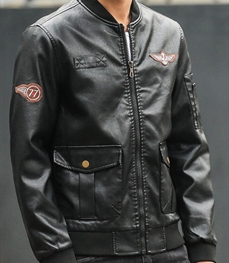 市场上装-皮衣-休闲男装皮衣