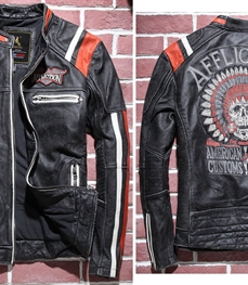 市场上装-皮衣-时尚男装皮衣