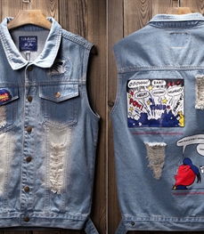 市场上装-马夹-时尚男装马甲