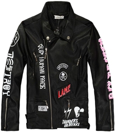 市场上装-皮衣-休闲男装皮衣