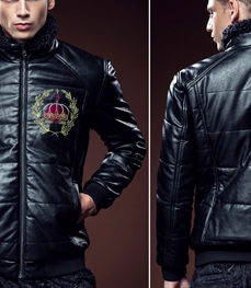 市场上装-皮衣-休闲男装皮衣