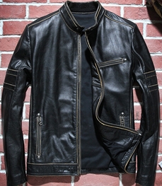 市场上装-皮衣-时尚男装皮衣
