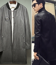 市场上装-皮衣-休闲男装皮衣