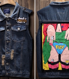 市场上装-马夹-时尚男装马甲