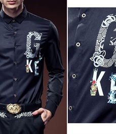 市场上装-衬衫-时尚男装衬衫